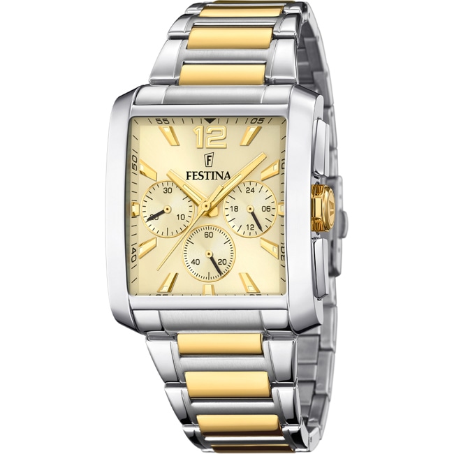 Festina Timeless Chronograph 38 Two-tone / Beige - F20637/2