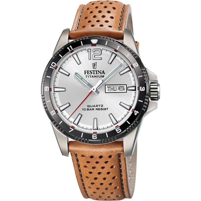 Festina Titanium Day Leather Date 43mm - F20699/1