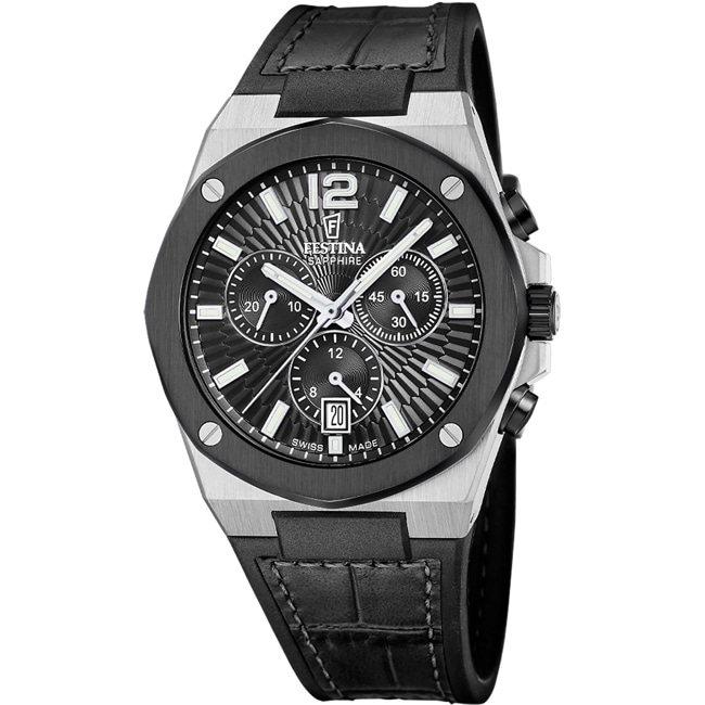 Festina Swiss Vallée Chronographe Noir / Argenté - F22003/4