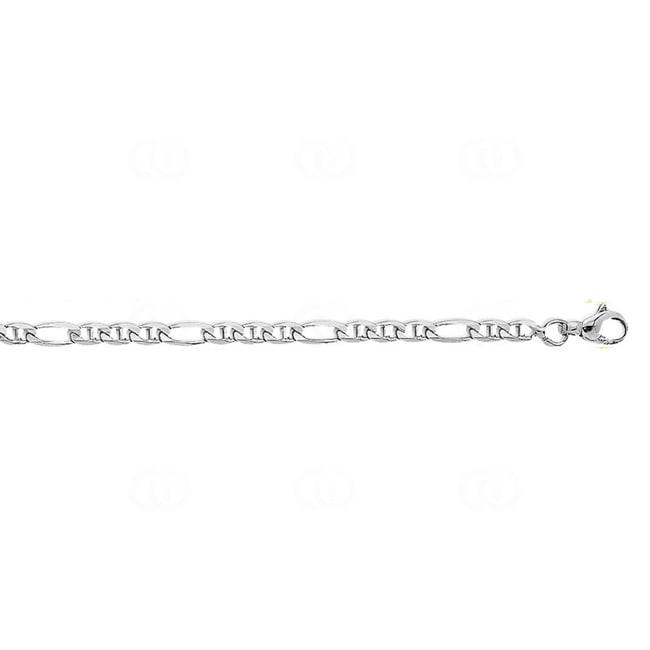 Figaro Anchor Chain 750/18 K White Gold 3mm - 532.3G