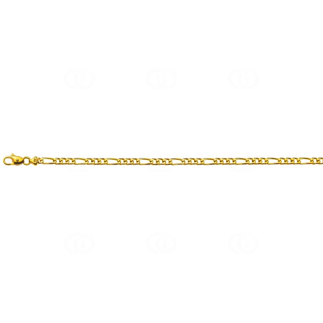 Figaroarmband massiv 750/18 K Gelbgold 4.0mm - 19cm - BFI100619