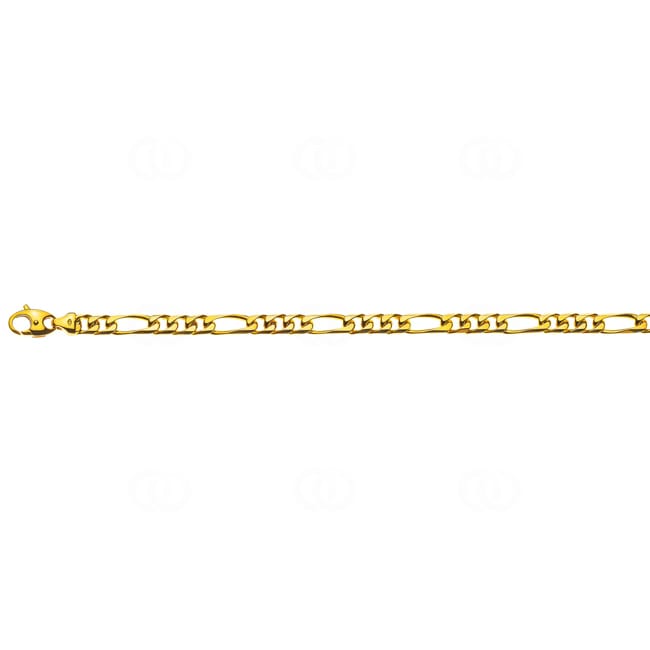 Figaroarmband massiv 750/18 K Gelbgold 6.0mm - 22cm - BFI100822
