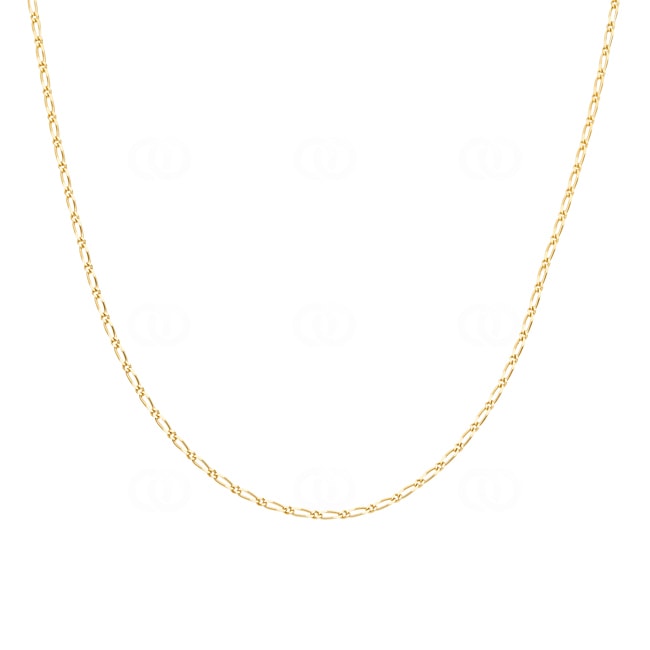 Figaro Chain 1+1 750/18 K Yellow Gold 1.4mm - 524.14