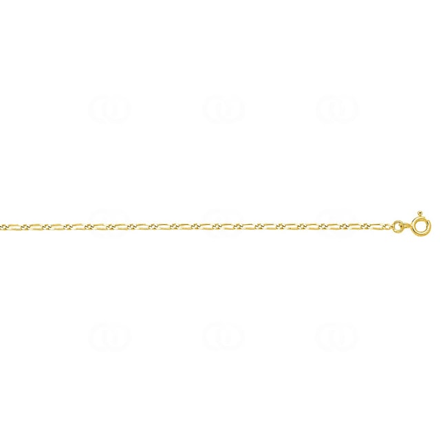 Figarokette 1+1 750/18 K Gelbgold 1.7mm - 524.17