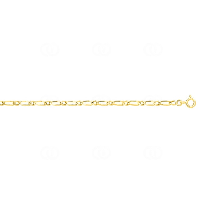 Figarokette 1+1 750/18 K Gelbgold 2.5mm - 524.25