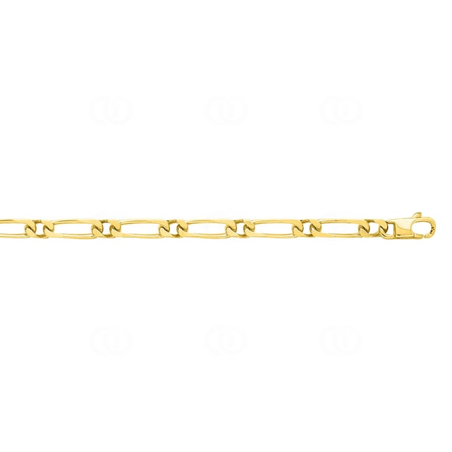 Figaro Chain 1+1 750/18 K Yellow Gold 5mm - 524.5
