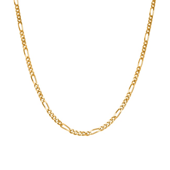 Figaro Chain 5+1 750/18 K Yellow Gold 2.8mm - 1143.03080