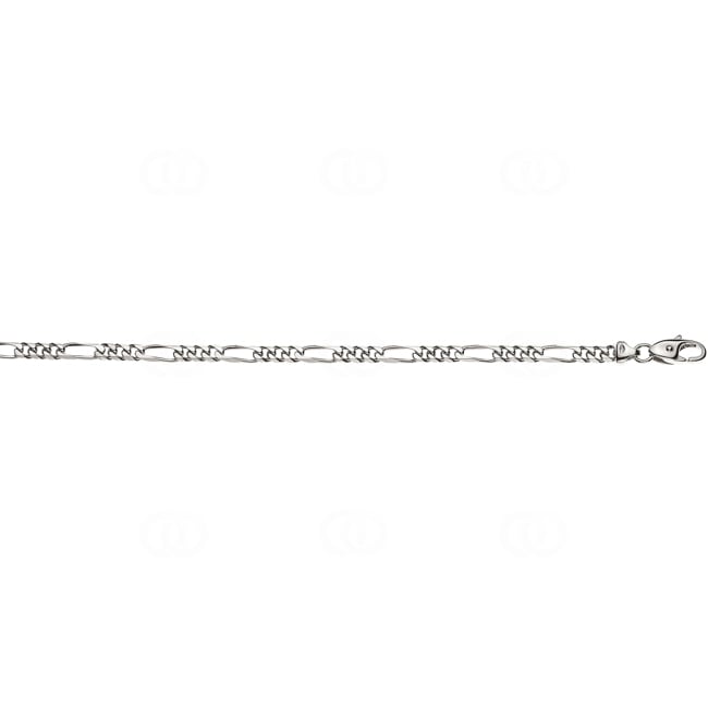 Figaro Chain Solid 750/18 K White Gold 4.0mm - CFI2006