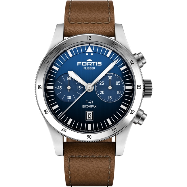 Fortis Flieger F-43 Bicompax Liberty Blue - F4240013