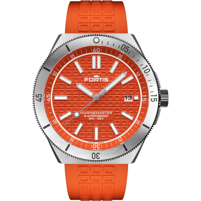 Fortis Marinemaster M-40 Amber Orange Horizon Strap - F8120024