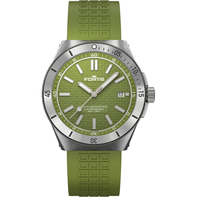 Fortis Marinemaster M-40 Woodpecker Green Horizon Strap - F8120007