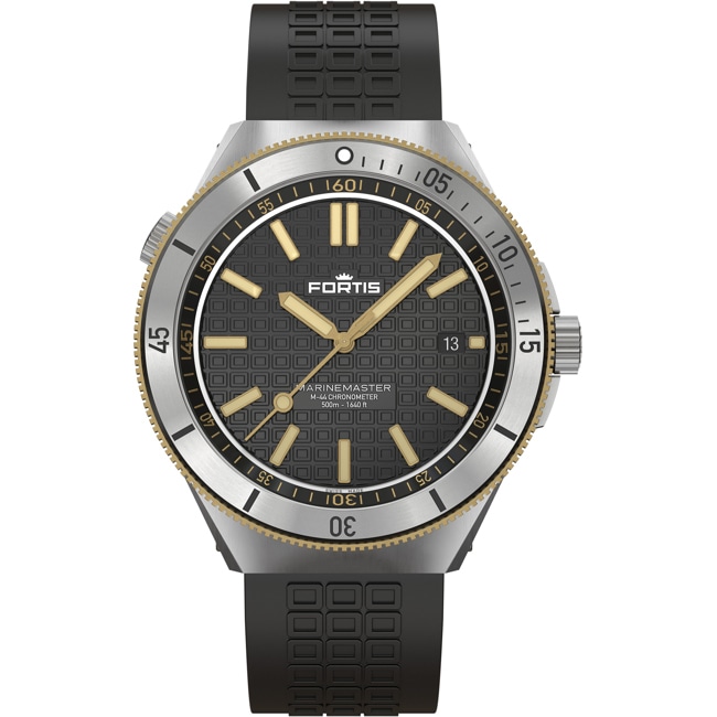 Fortis Marinemaster M-44 Chronometer Black Resin Gold Limited Edition - F8120015