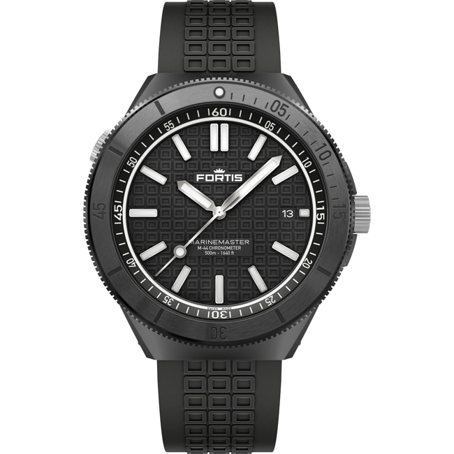 Fortis Marinemaster M-44 DLC Gravity Black Horizon Strap - F8120030