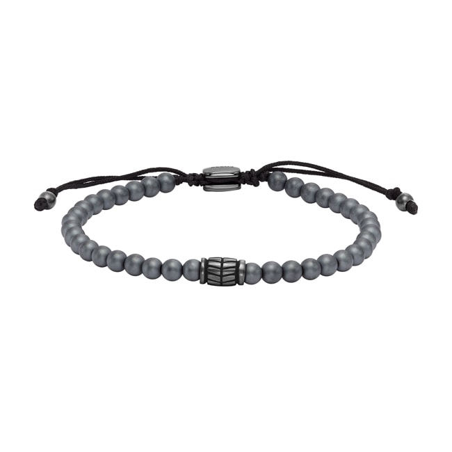 JF04416793 Fossil Bracelet Beads Anthracite