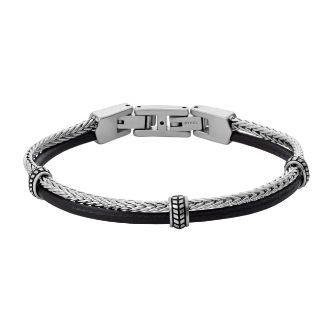 Fossil Bracelet Mens Dress Chevron - JF04097040