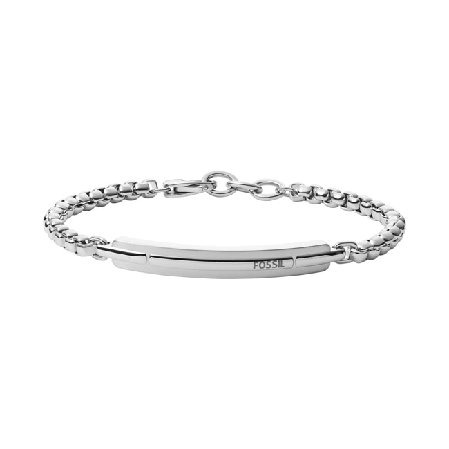 Fossil Bracelet Mens Dress Silver - JF03630040
