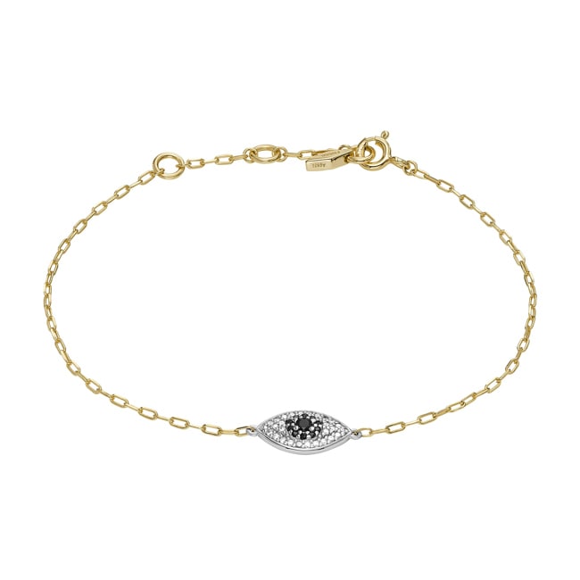 Fossil Armband Sterling Silver Evil Eye - JFS00582998