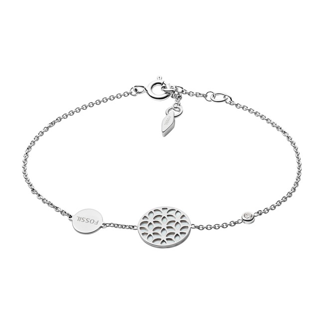 Fossil Armband Sterling Silver Floral - JFS00463040