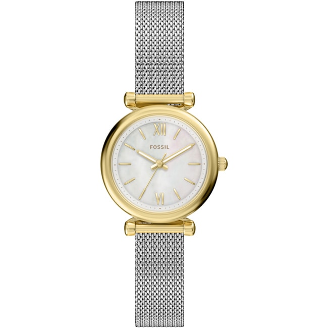 Fossil Carlie Mini Mesh Bicolor / Perlmutt - ES5463