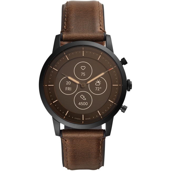 Fossil Collider Hybrid Smartwatch HR Brown leather Fossil Collider Hybrid Smartwatch HR Brown leather - FTW7008