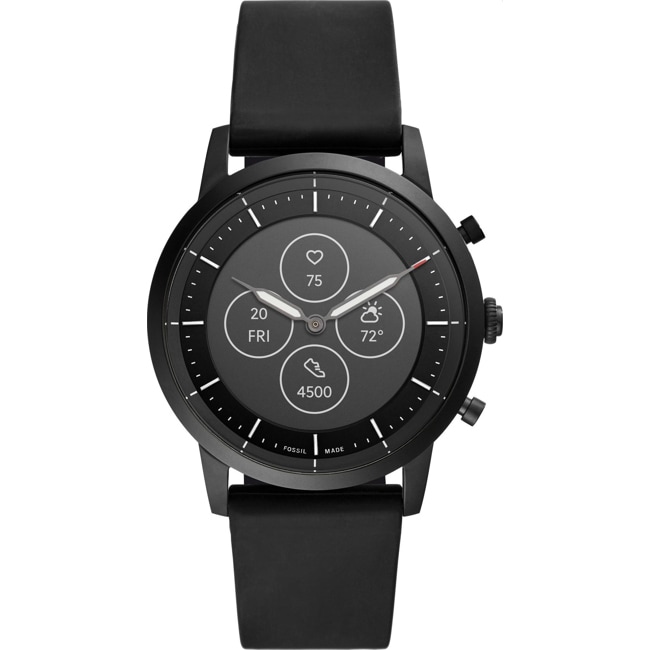 Fossil Collider Hybrid Smartwatch HR Black leather Fossil Collider Hybrid Smartwatch HR Black leather - FTW7010