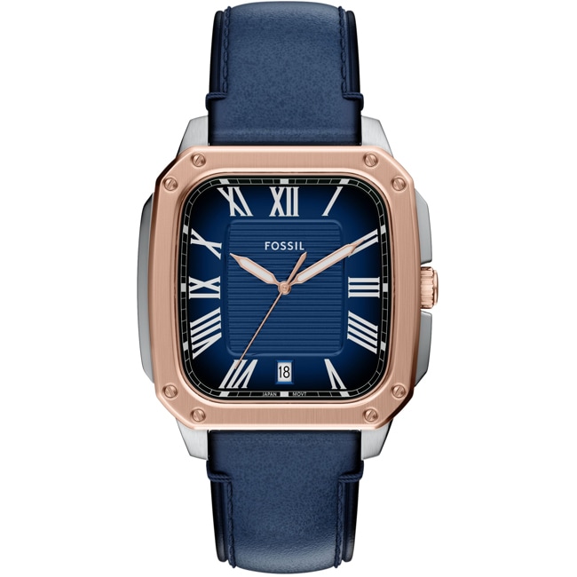 Fossil Crosby Date Bicolor / Blau - FS6149