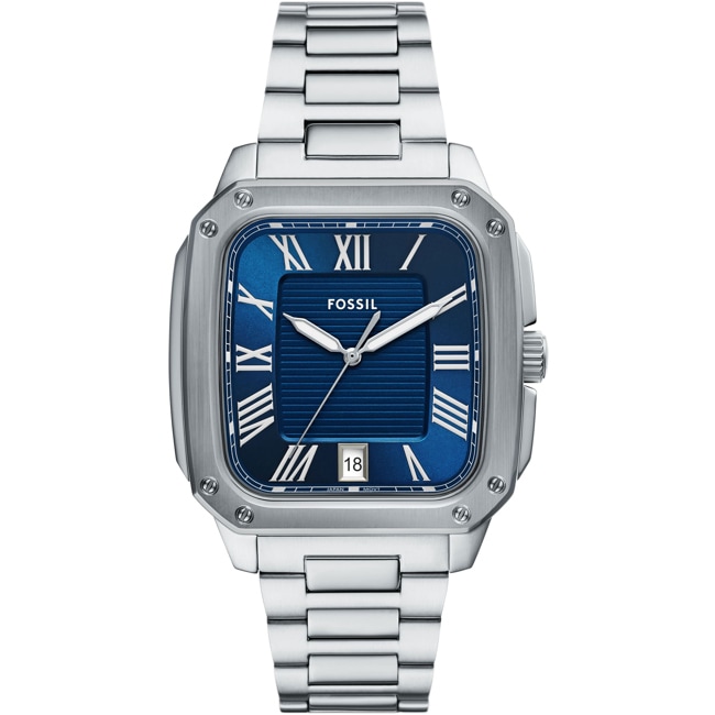 Fossil Crosby Date Silvery / Blue - FS6121