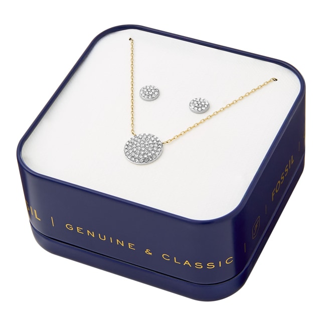 Fossil Damen Schmuckset Glitz Disc - JF04815SET