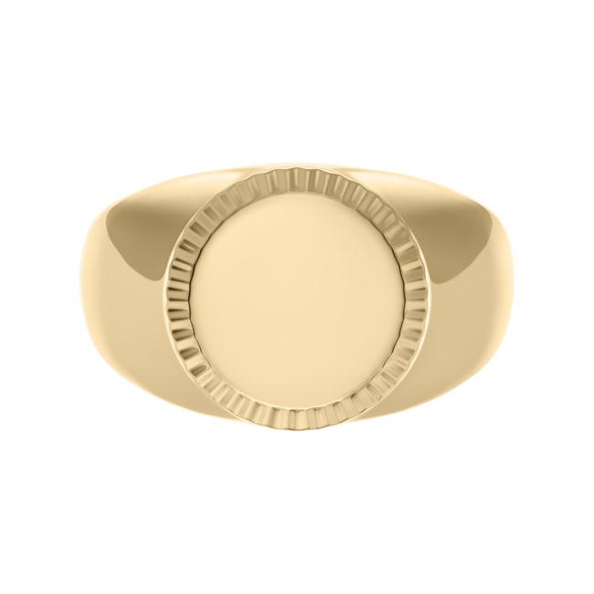 Fossil Ellis Siegelring aus goldfarbenem Edelstahl - JF04981710