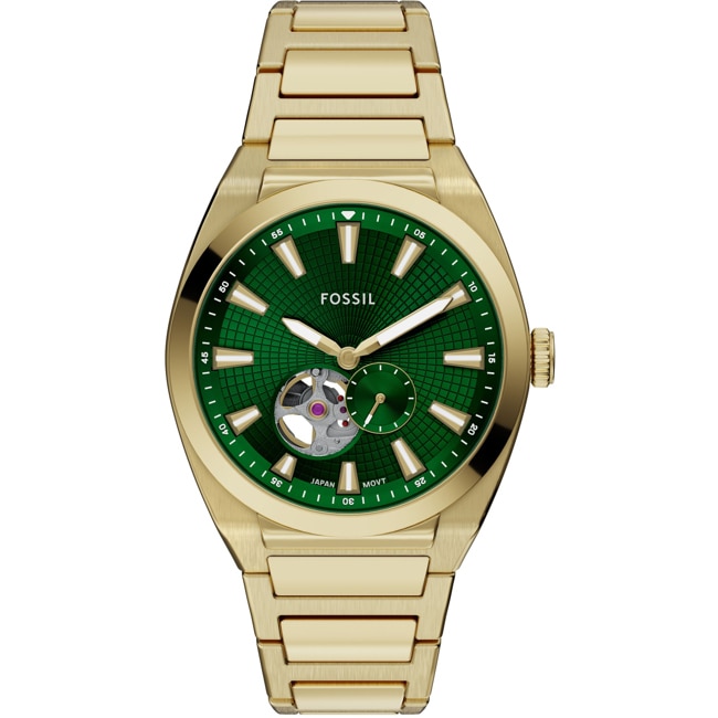 Fossil Everett Automatique Doré / Vert - ME3276
