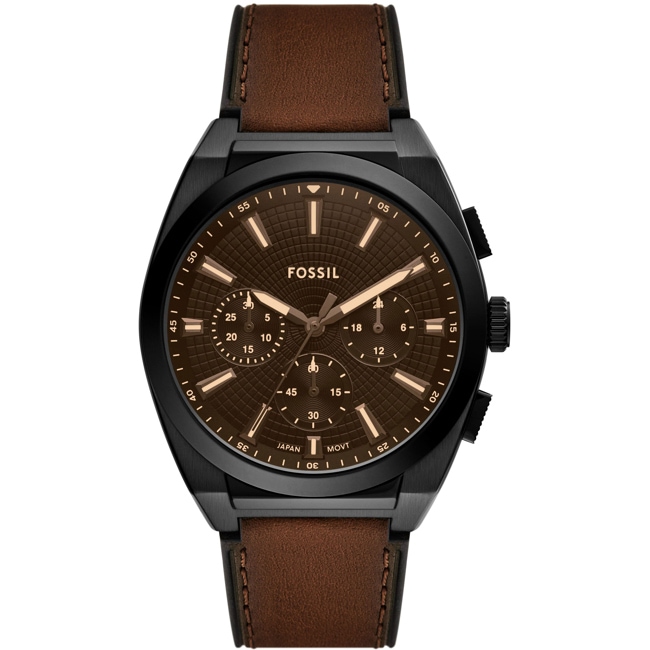 Fossil Everett Chronograph Black / Brown 44mm - FS6108