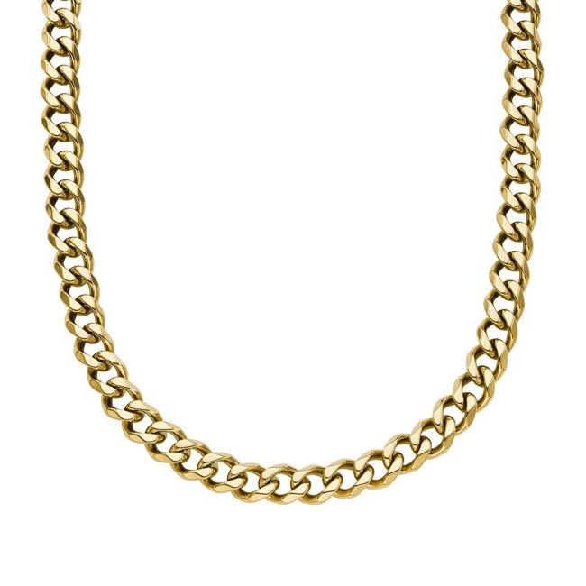 Fossil Chain Necklace Bold Chains Gold - JF04612710