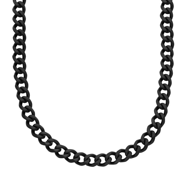 Fossil Chain Necklace Bold Chains Black - JF04613001