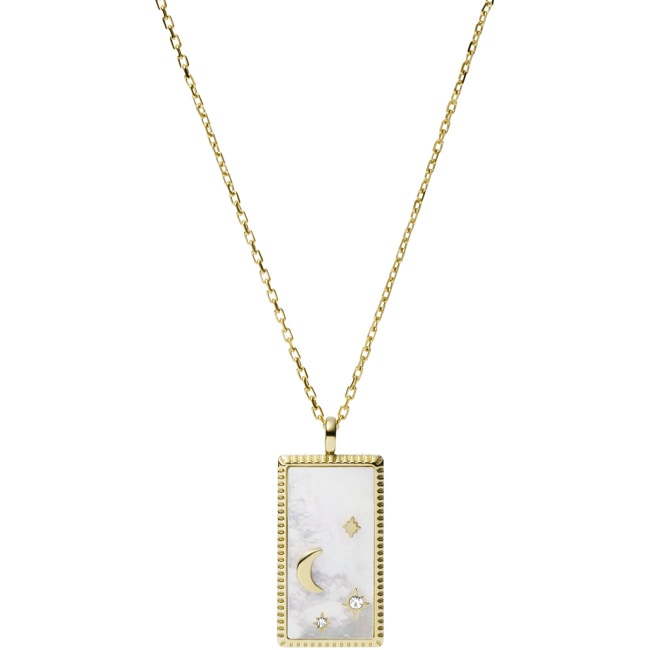 JF03886710 Fossil Necklace Georgia Moonphase