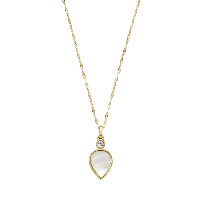 Fossil Necklace MOP Teardrop - JF04248710