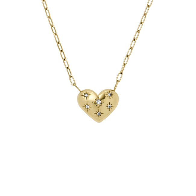 Fossil Necklace Sadie All My Love Anhänger Heart Gold - JF04856710