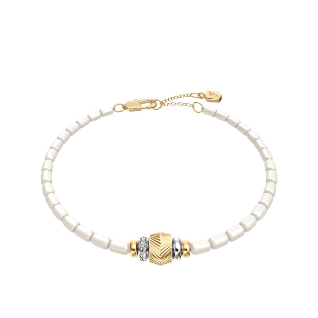 Fossil Harlow Bracelet Rondelles Blanc - JF04994998