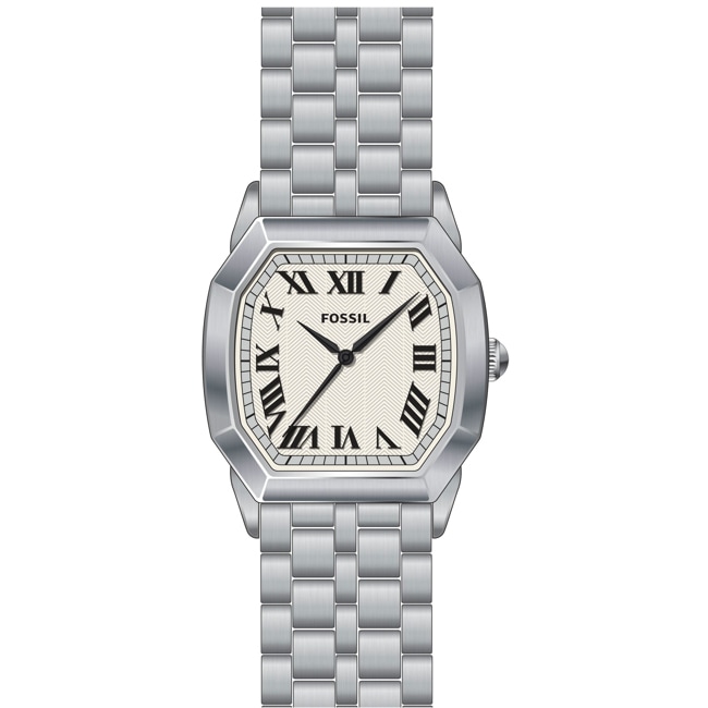 Fossil Harlow Silbrig / Beige 33mm - FS6211