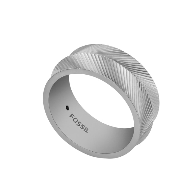 Fossil Men's ring Harlow Linear Texture - JF04568040