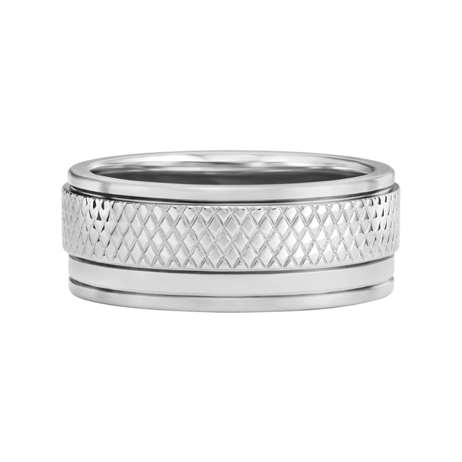Fossil Knox Herrenring Knurled Texture - JF04768040