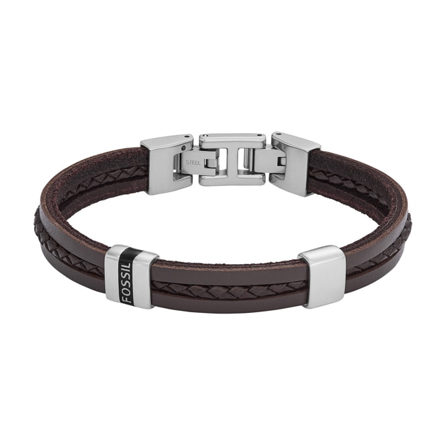 Fossil Leather bracelet Essentials - JF04133040