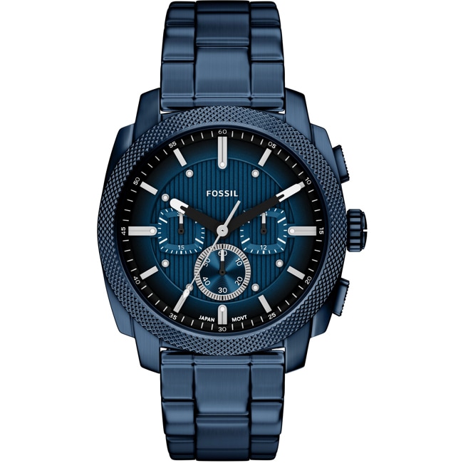 Fossil Machine Chronographe 44mm Bleu - FS6167