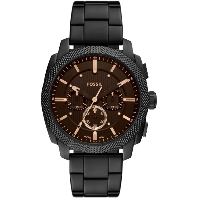 Fossil Machine Chronograph 44mm Schwarz  / Braun - FS6097