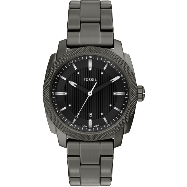 Fossil Machine Date Gunmetal 41mm  - FS6185