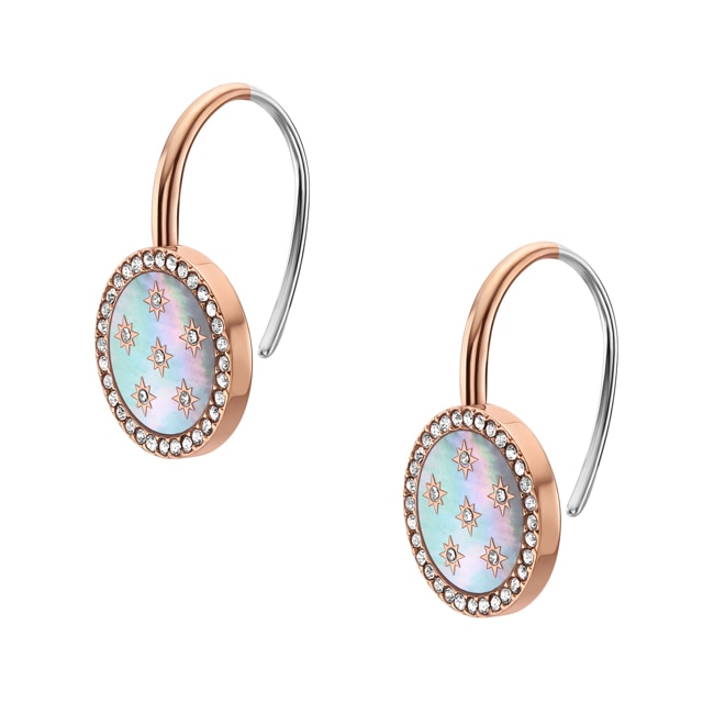 Fossil Merrit drop earrings Classic Mother-of-Pearl  - JF04938791