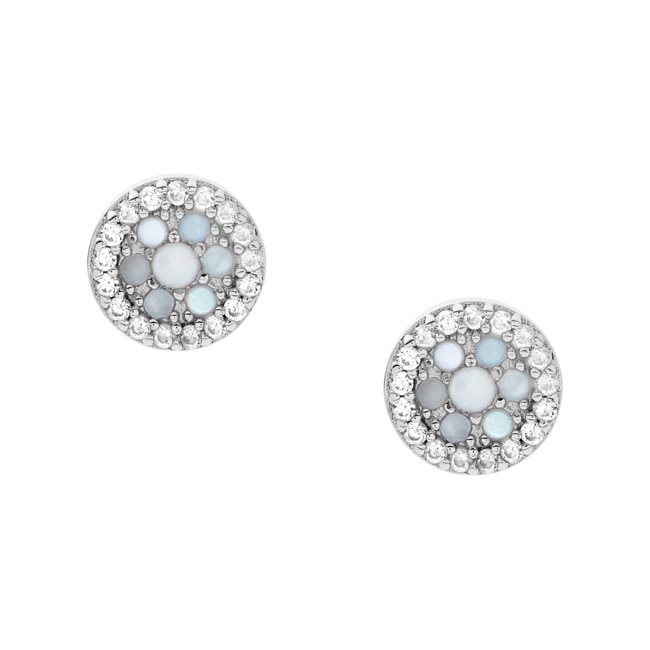 Fossil Boucle d'oreilles Sterling Silver Glitz - JFS00518040
