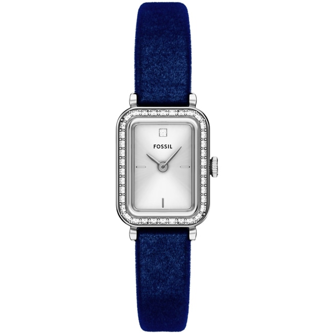 Fossil Raquel Noir / Argenté 18mm - ES5436