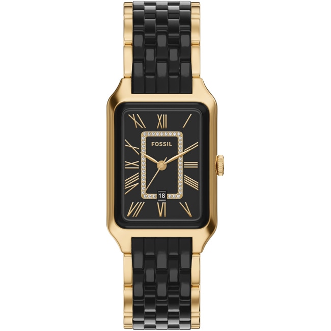 Fossil Raquel Date Gold / Black 26mm - CE1135