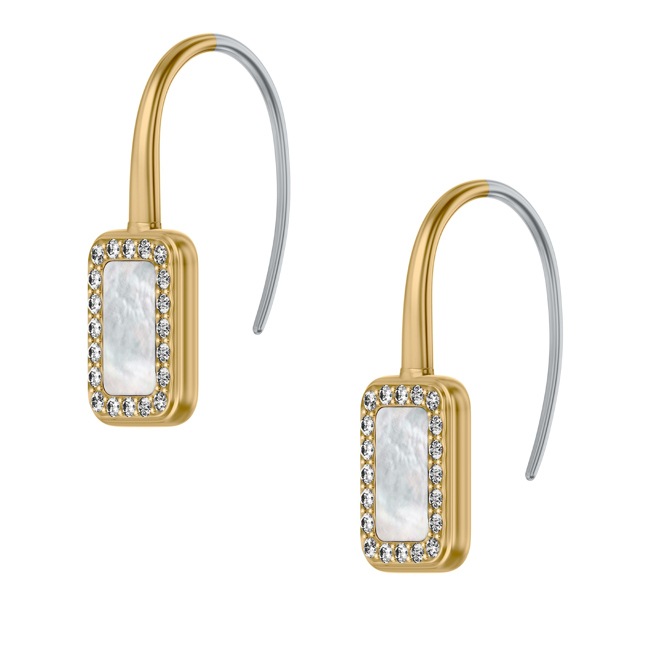 Fossil Raquel Boucles d’oreilles pendantes Glitz Mother Of Pearl - JF04999710