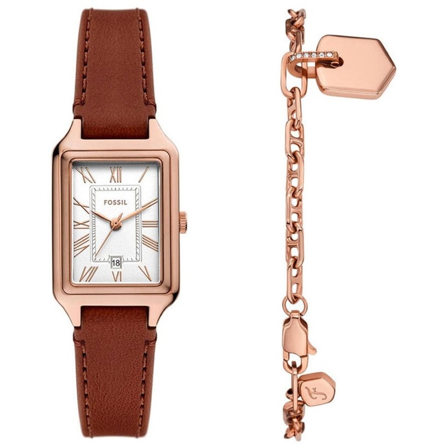 Fossil Raquel Rosé / Braun Set - ES5377SET
